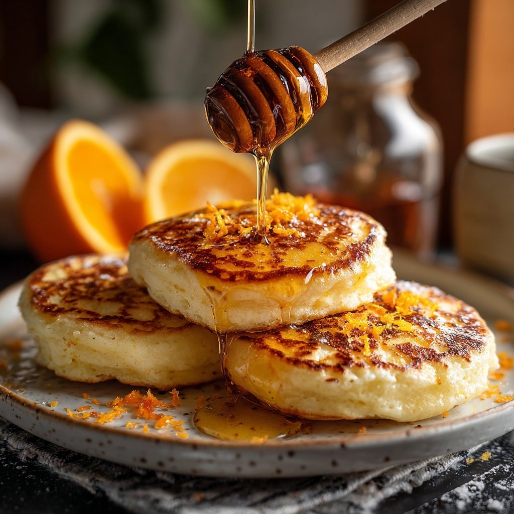 Italian-Style Ricotta Pancakes with Citrus Zest​