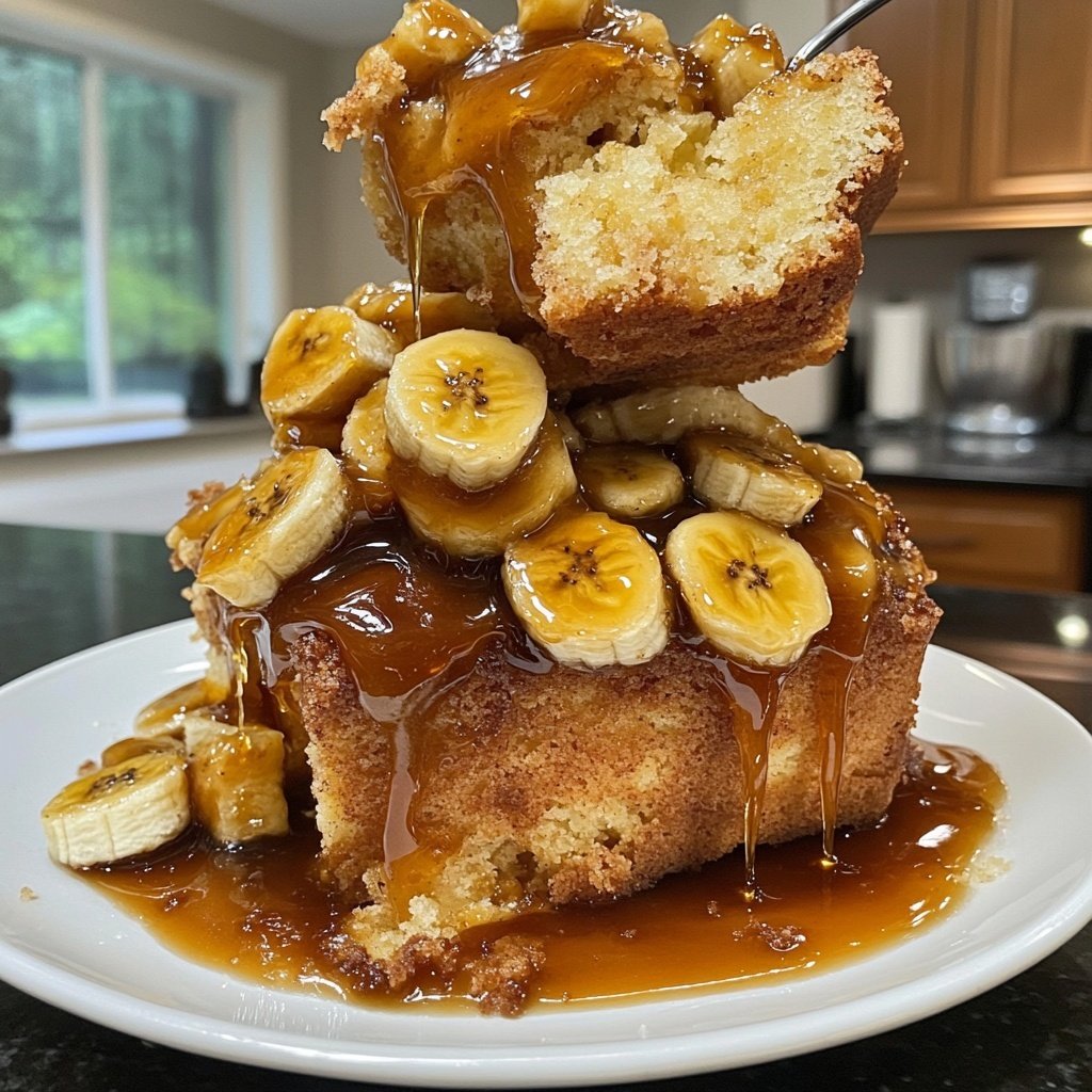 Bananas Foster with Pound Cake