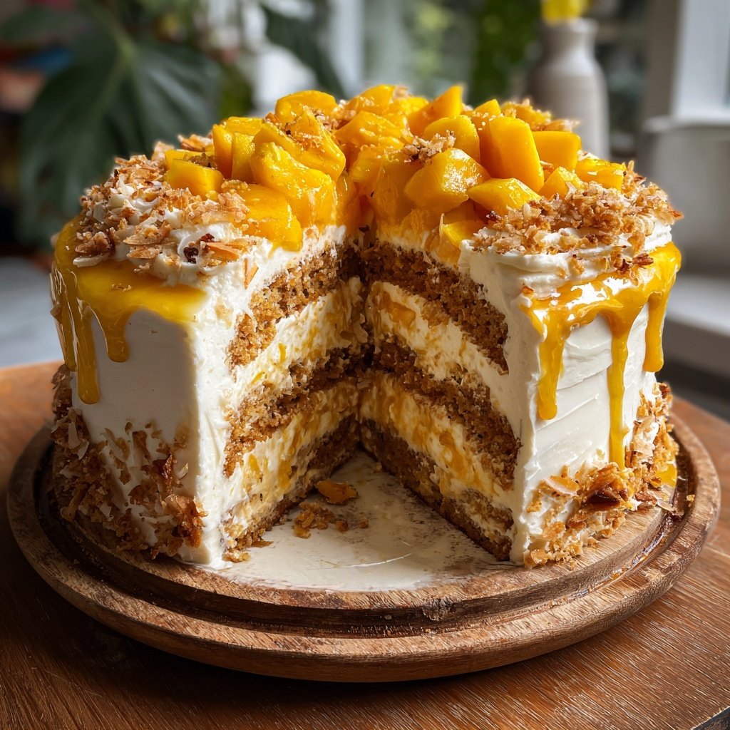 Tropical Vanilla Chia Cake
