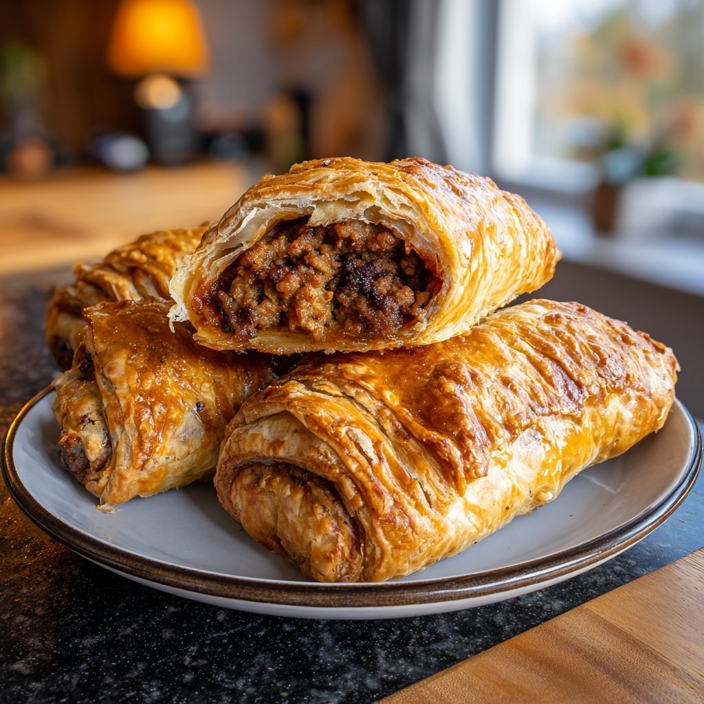 Australian Sausage Rolls Puff Pastry