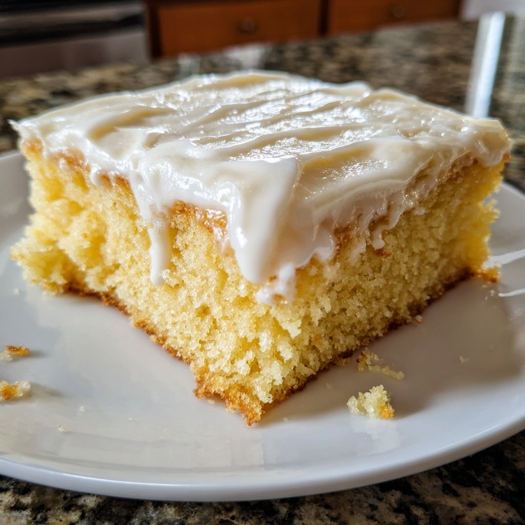 Vanilla Bean Sheet Cake with Cream Cheese Frosting