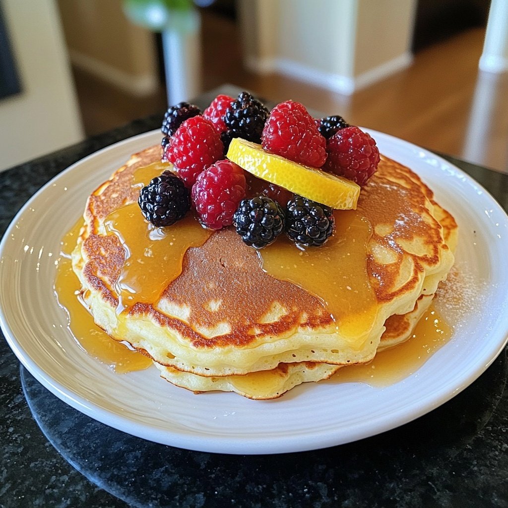 Moist Lemon Ricotta Pancakes