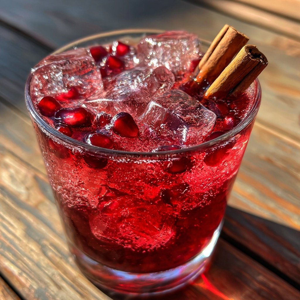 Spiced Pomegranate Cinnamon Cooler