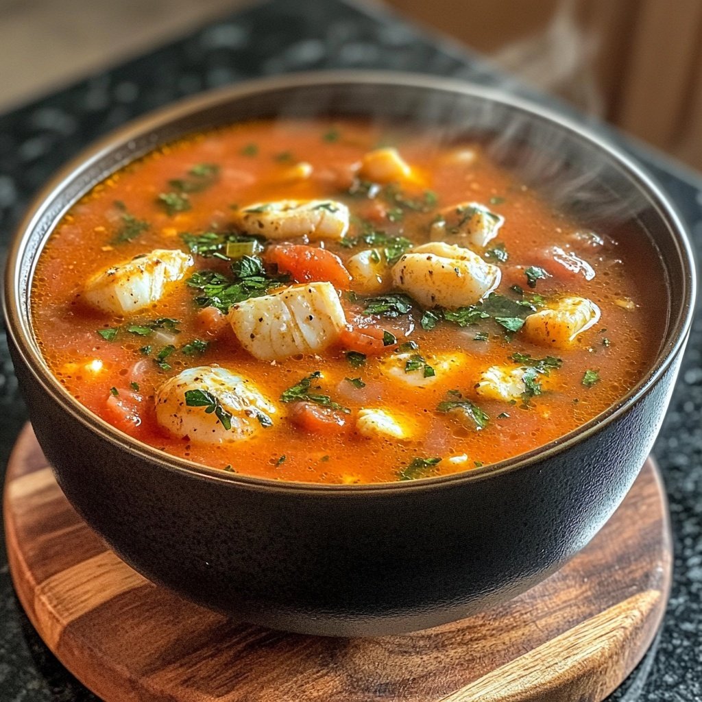 Cioppino Seafood Stew with Tomato Broth
