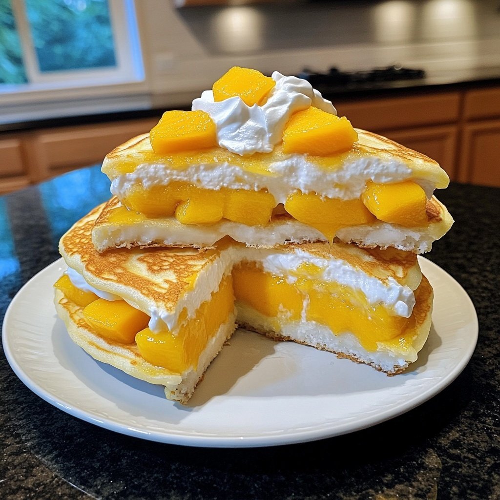 Hong Kong-Style Mango Pancakes