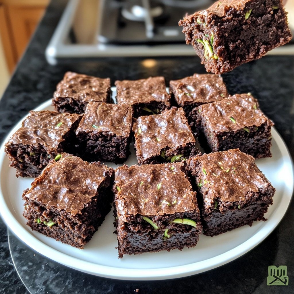 Zucchini Fudgy Brownie Bites