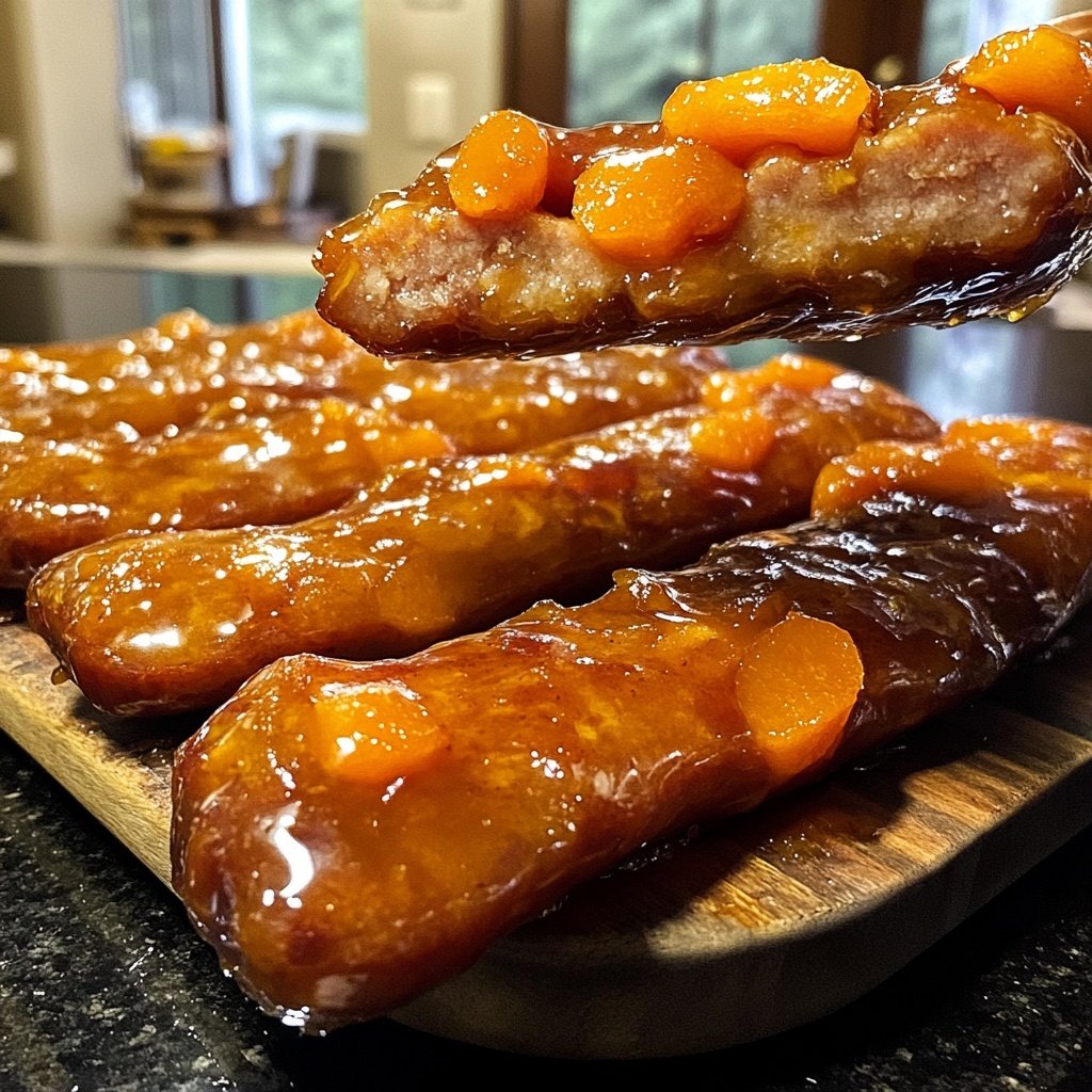 Apricot Kielbasa Slices Glaze