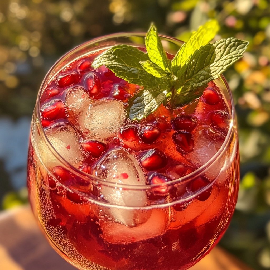 Pomegranate Vodka Spritz Cocktail Recipe