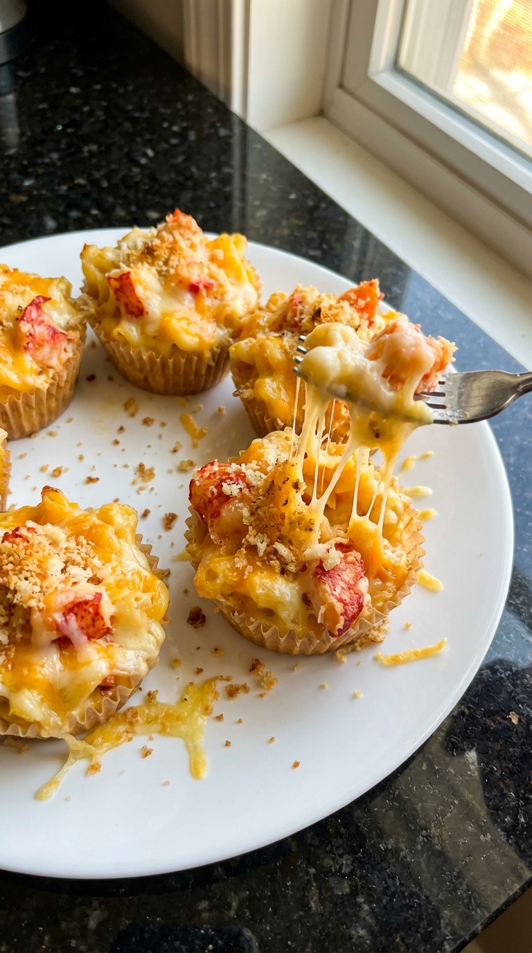 Lobster Mac and Cheese Cups