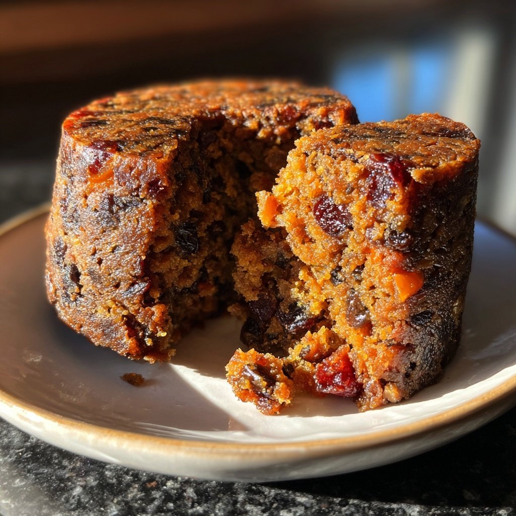 Vegan Christmas Pudding with Brandy
