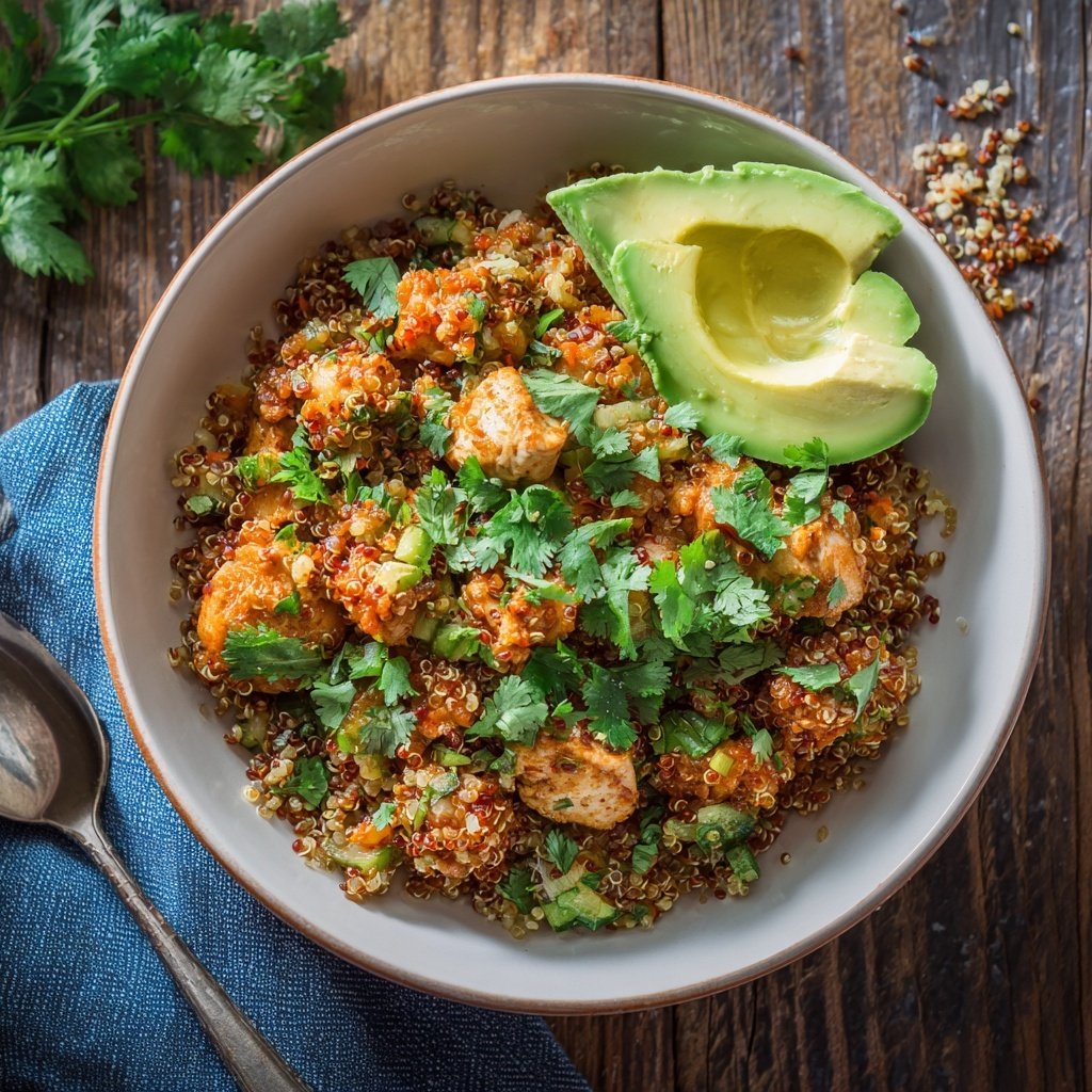 Spicy Quinoa and Turkey Bowl