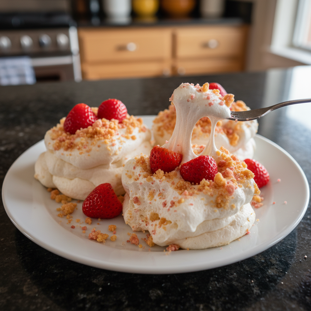 Strawberry Crunch Marshmallow Cups