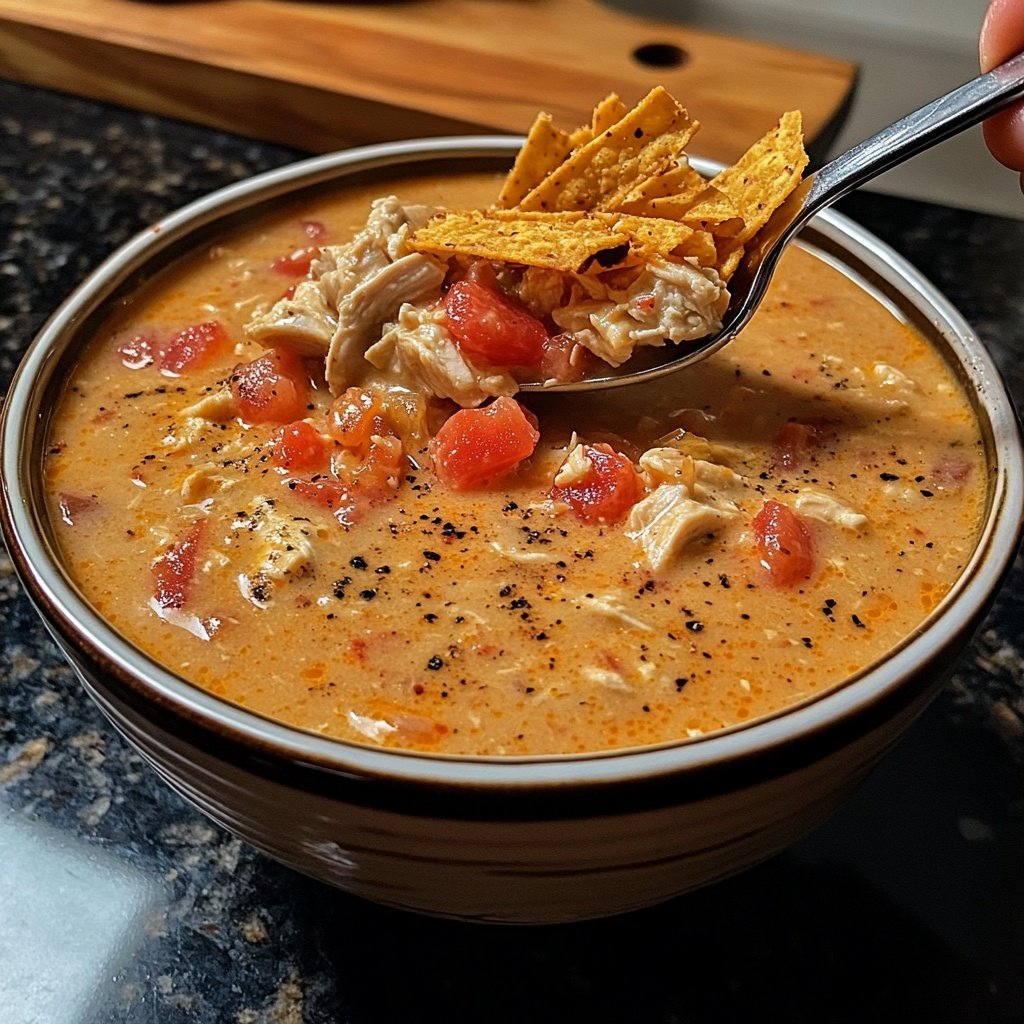 Creamy Chicken Tortilla Soup