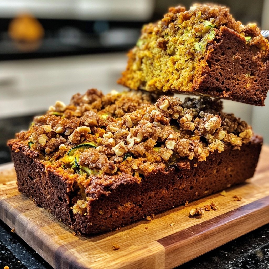 Zucchini Pumpkin Streusel Bread