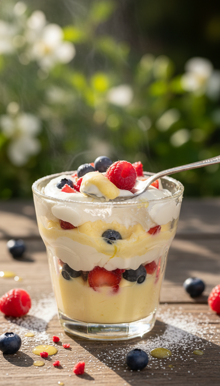Limoncello and Berry Parfait
