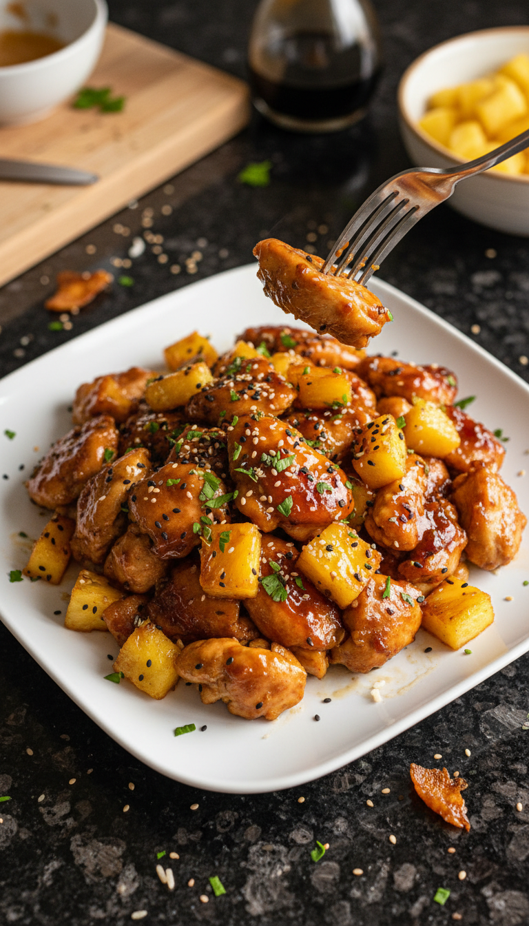 Sweet Pineapple Balsamic Chicken