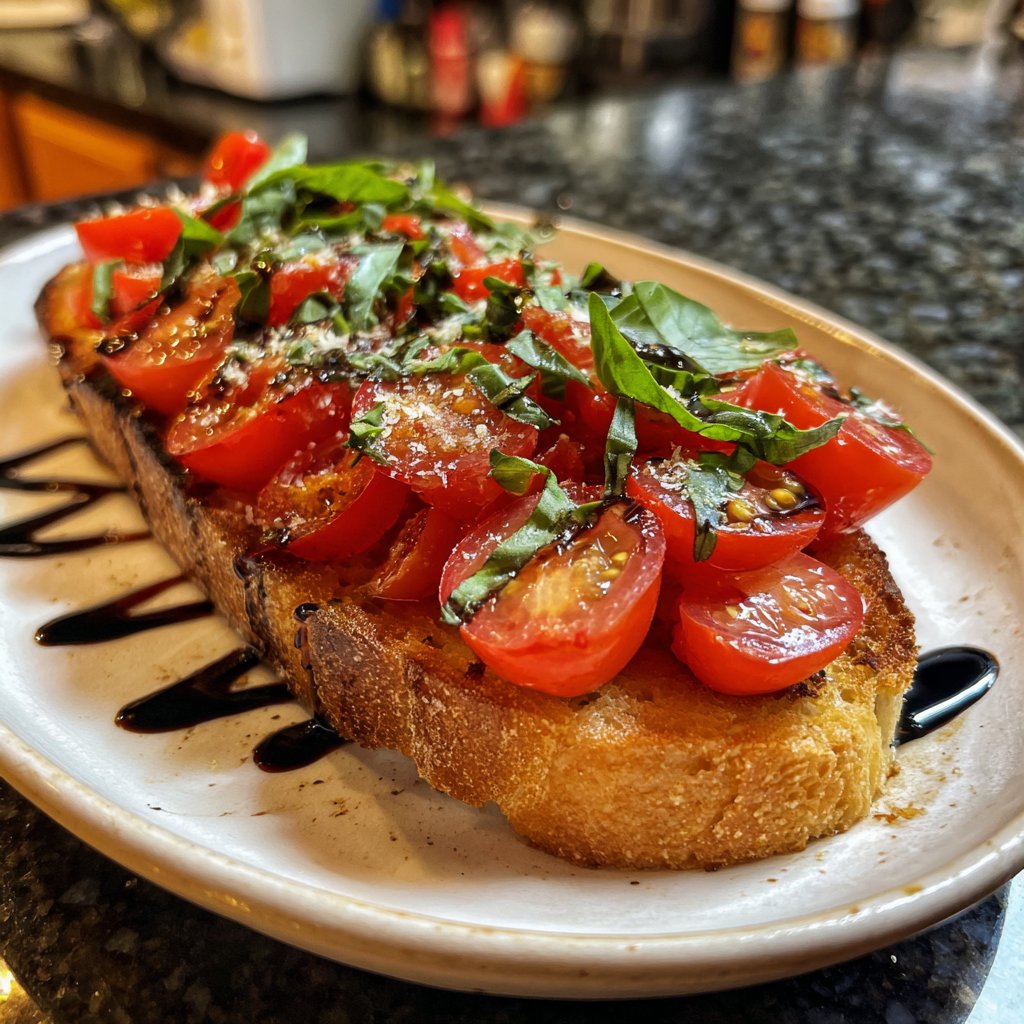 Homemade Tomato Basil Bruschetta