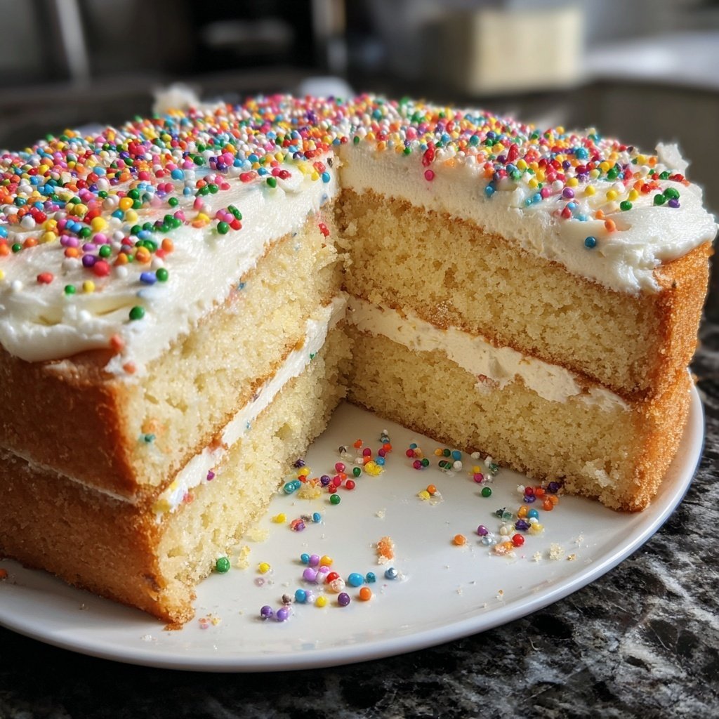 Classic Moist Vanilla Butter Cake