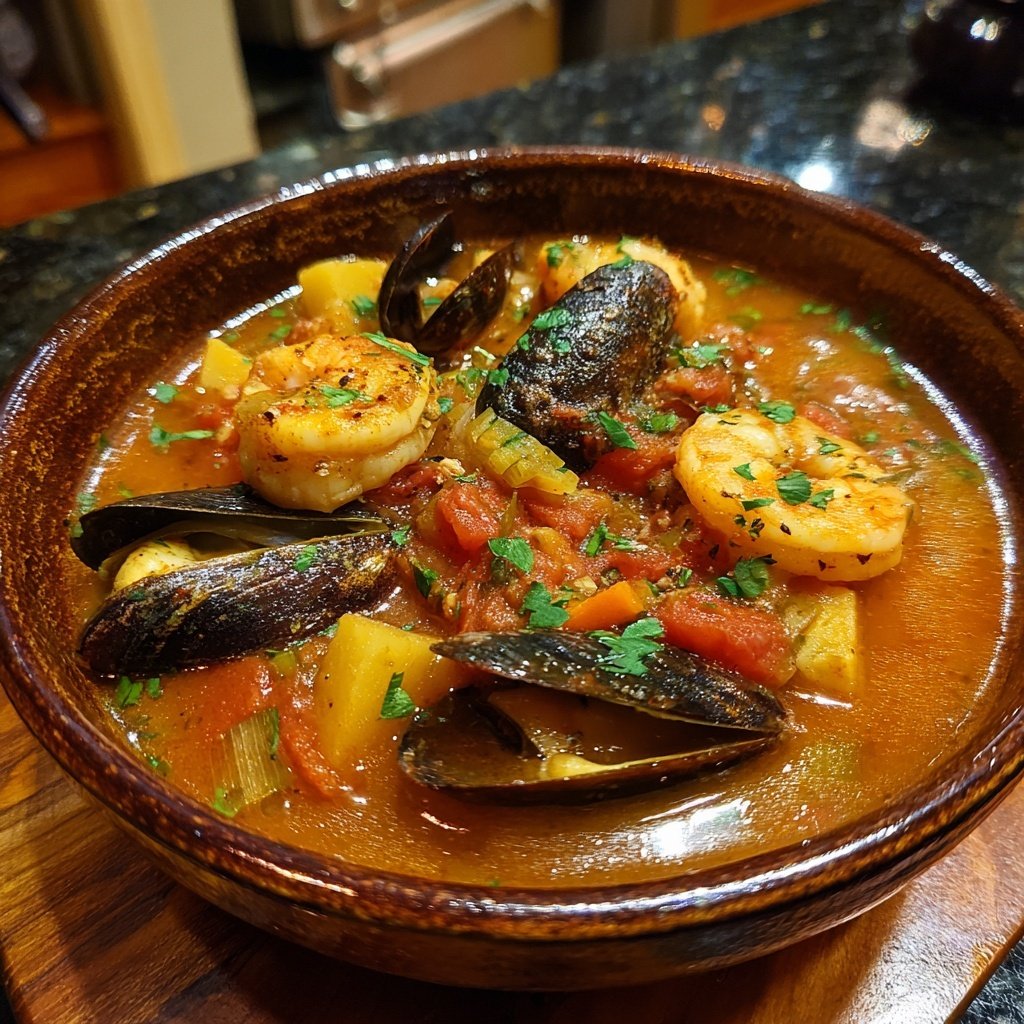 Rich and Hearty Italian Seafood Stew