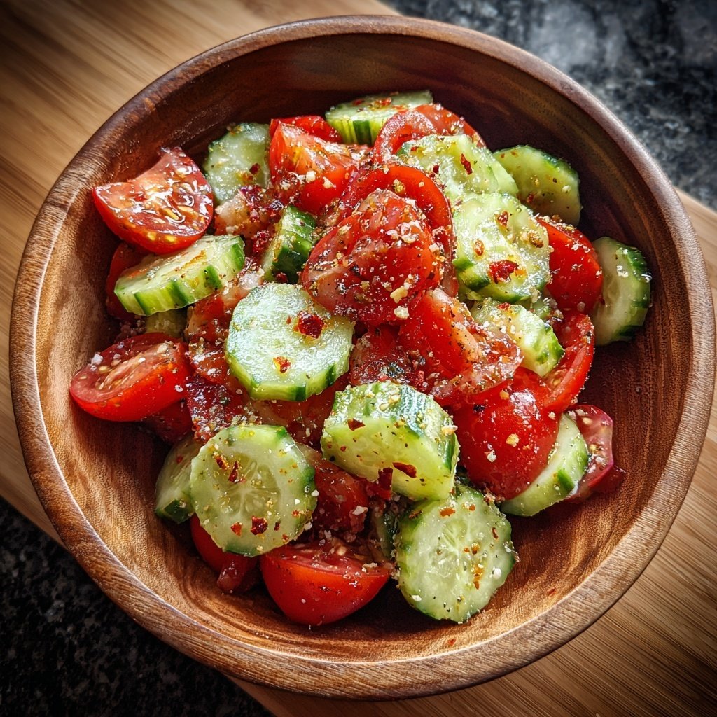 Zesty Cucumber and Tomato Salad