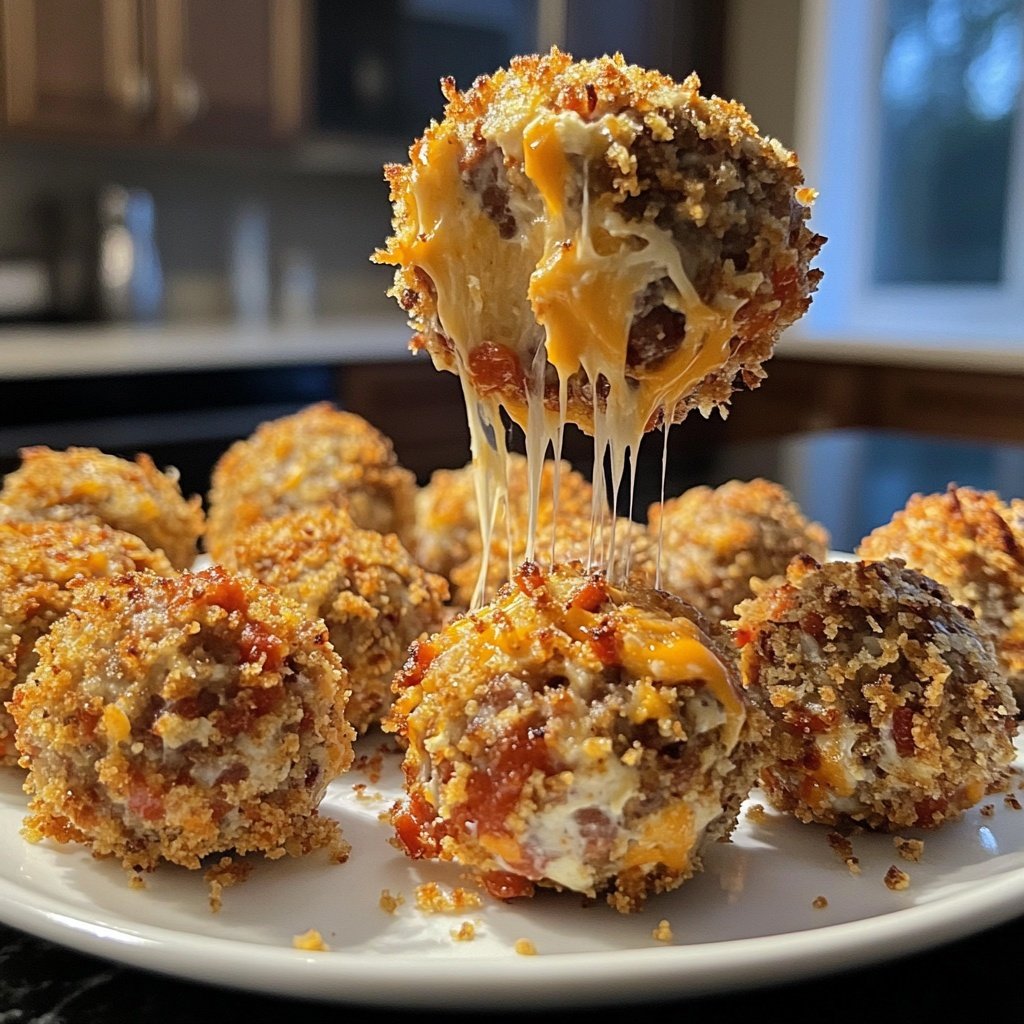 Rotel Cream Cheese Sausage Balls