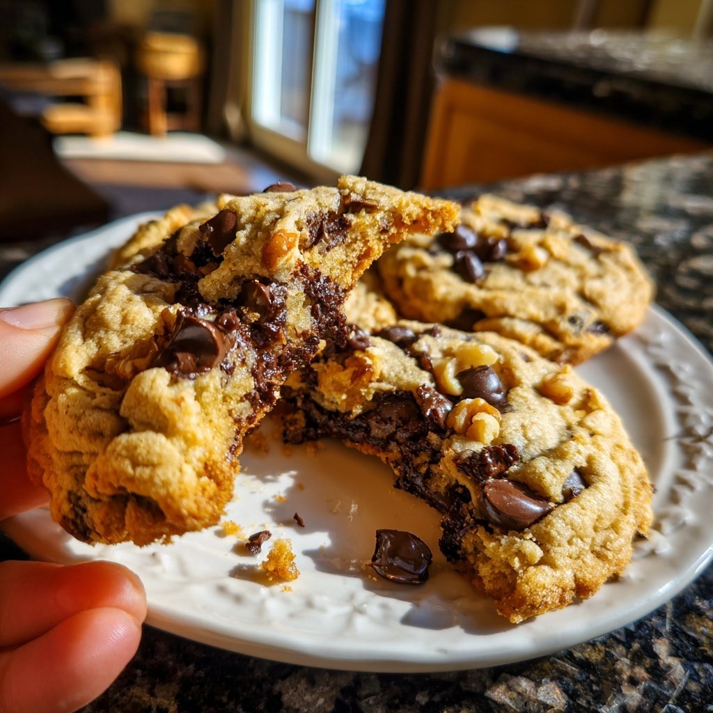 Chocolate Chip Walnut Cookies