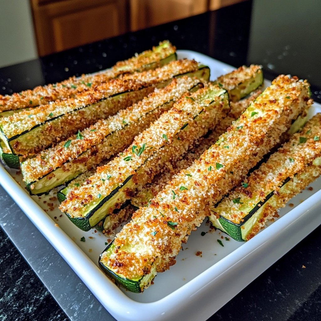 Crispy Air Fried Zucchini Keto
