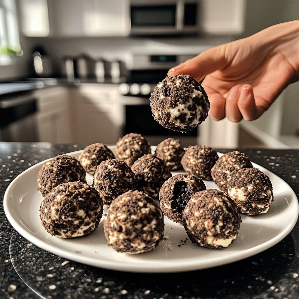 Cream Cheese Oreo Protein Balls
