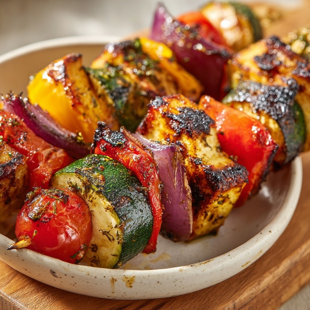 Sweet and Savory Vegetable Skewers