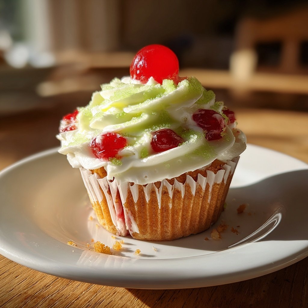 Cherry Limeade Sparkling Cupcake
