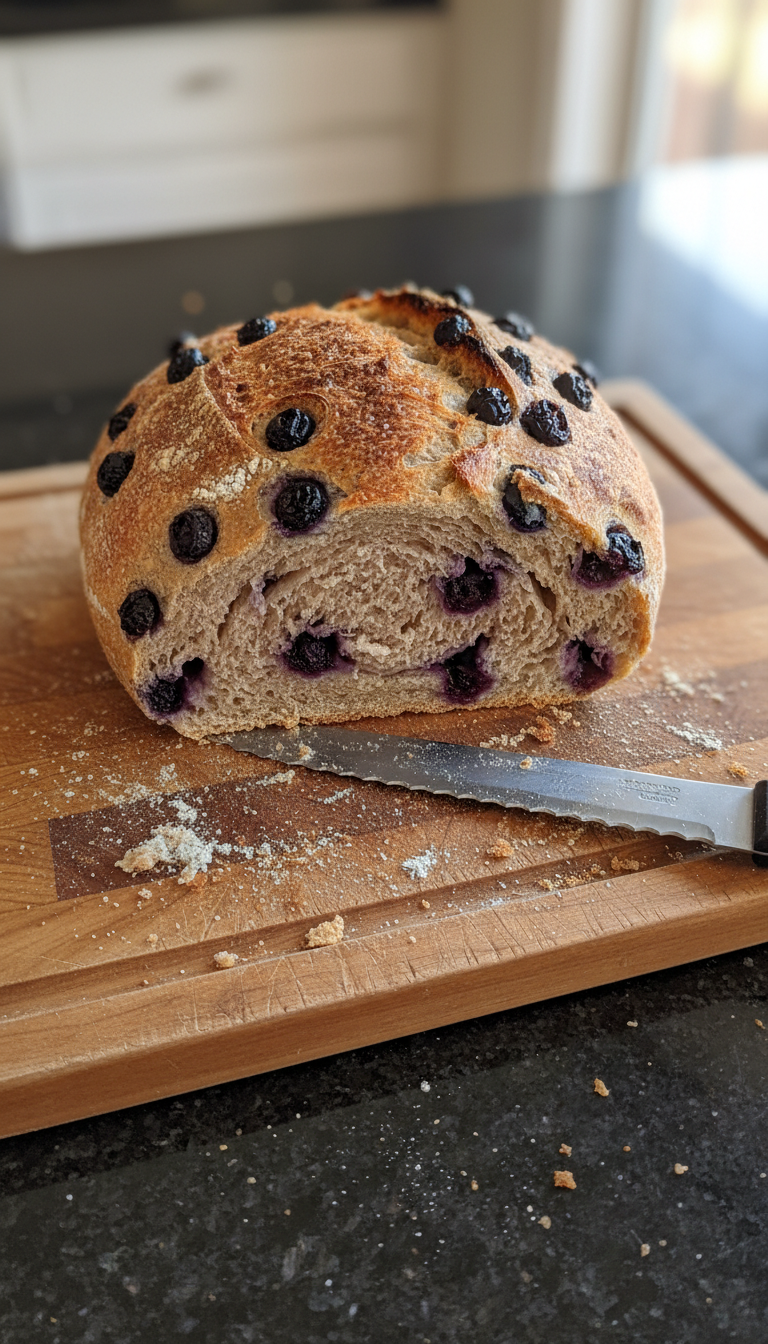 Wholesome Blueberry Sourdough Loaf