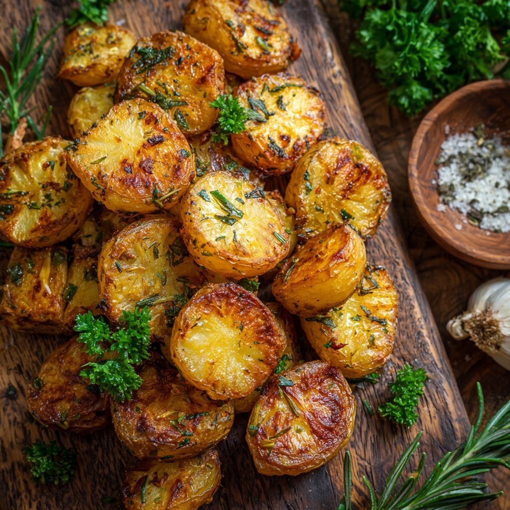 Rosemary Garlic Airfryer Potatoes