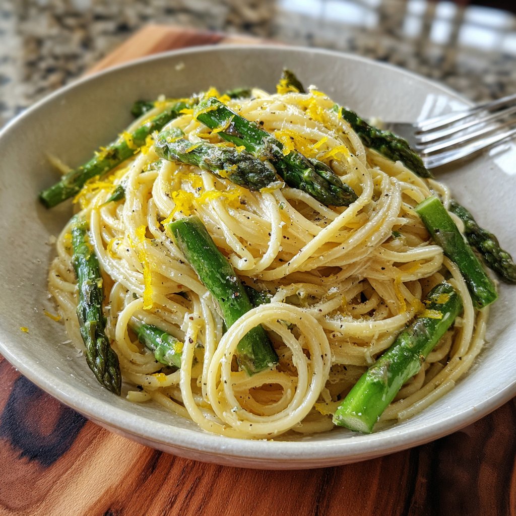 Asparagus and Lemon Pasta Toss
