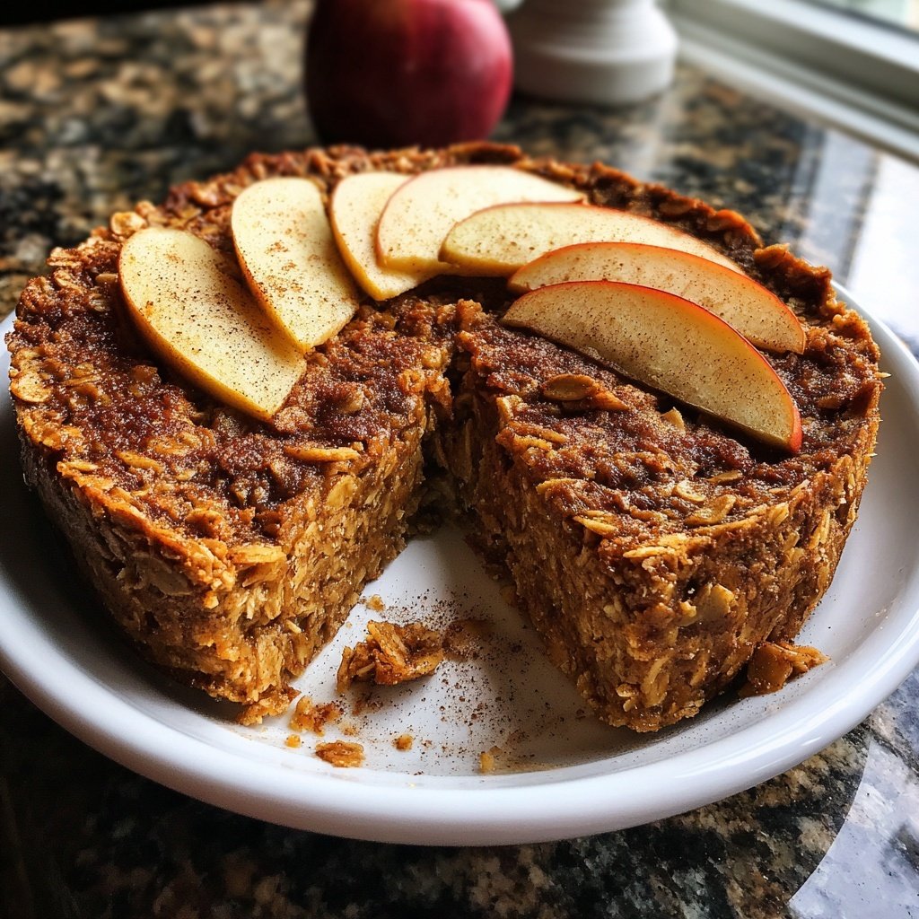 Double Apple Baked Oatmeal with Spices