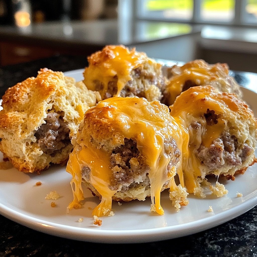 Savory Cheddar Bay Biscuit Sausage Balls