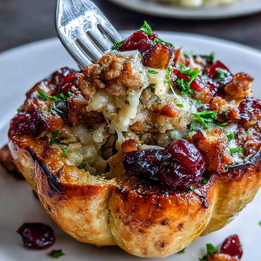 Turkey Stuffed Acorn Squash