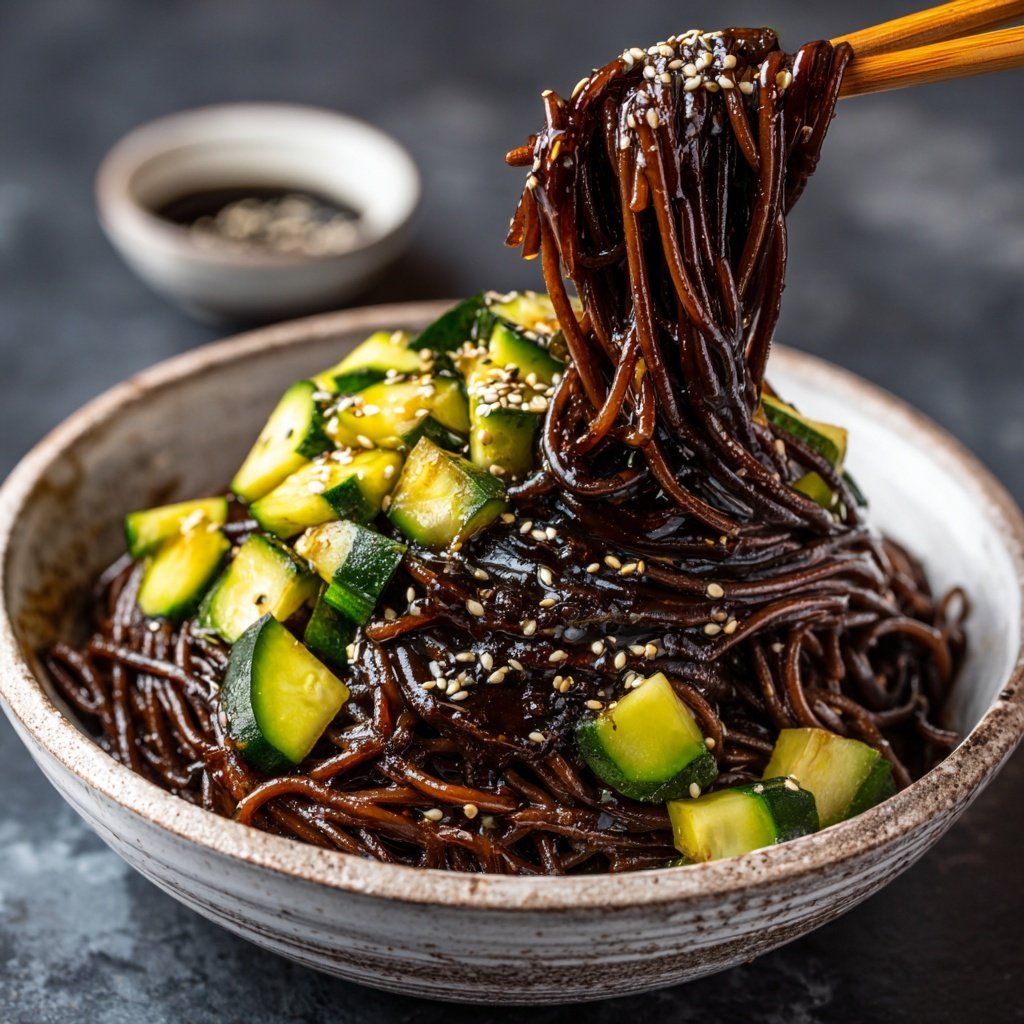 Korean Black Bean Noodles Jjajang