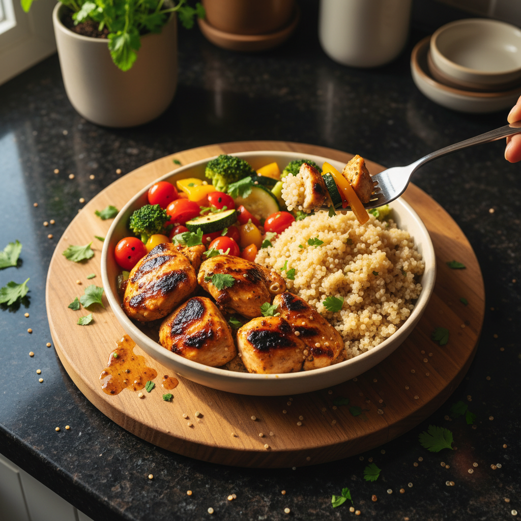 Grilled Chicken and Quinoa Bowl