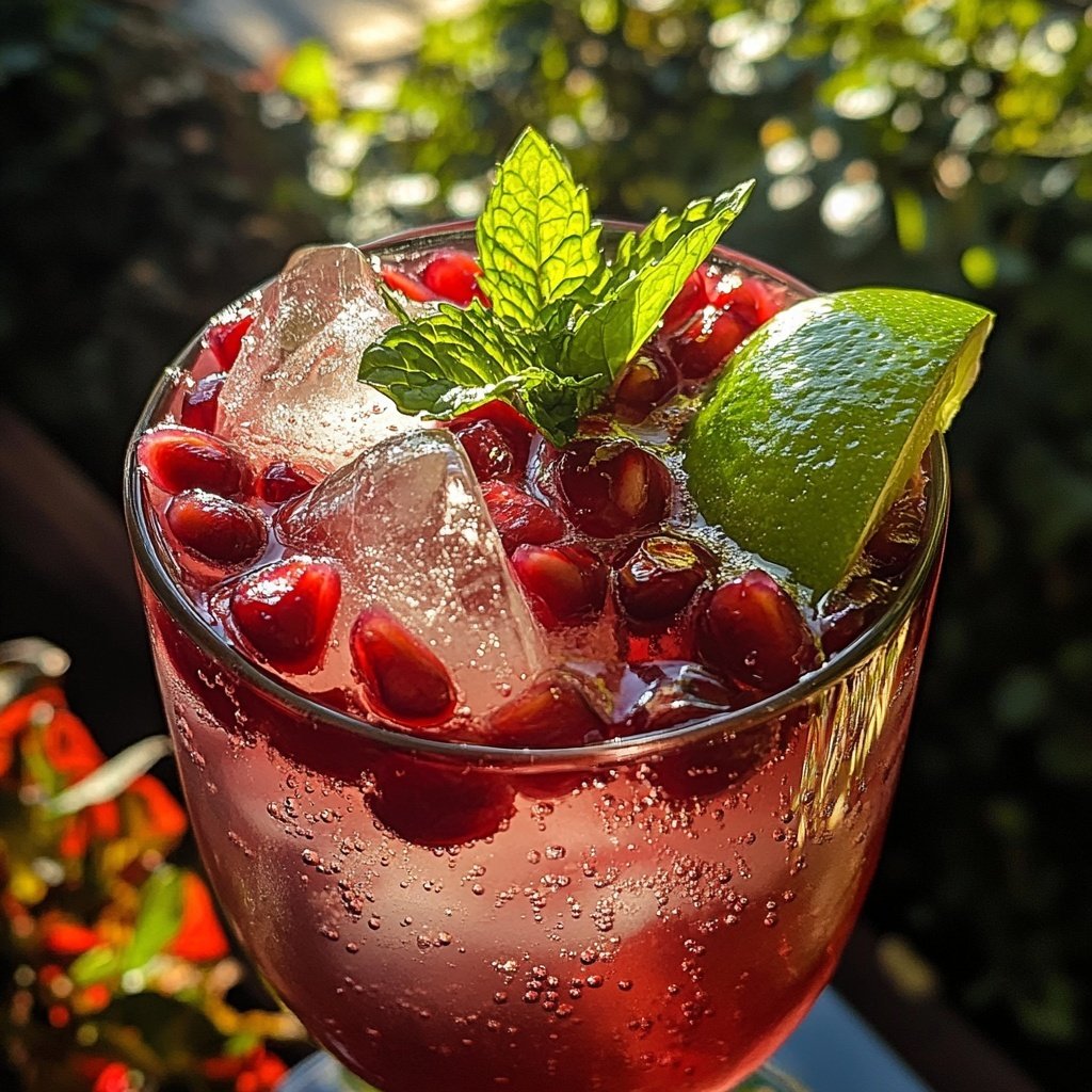 Pomegranate Gin Fizz