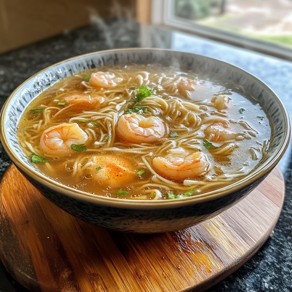 Chinese Shrimp Noodle Soup