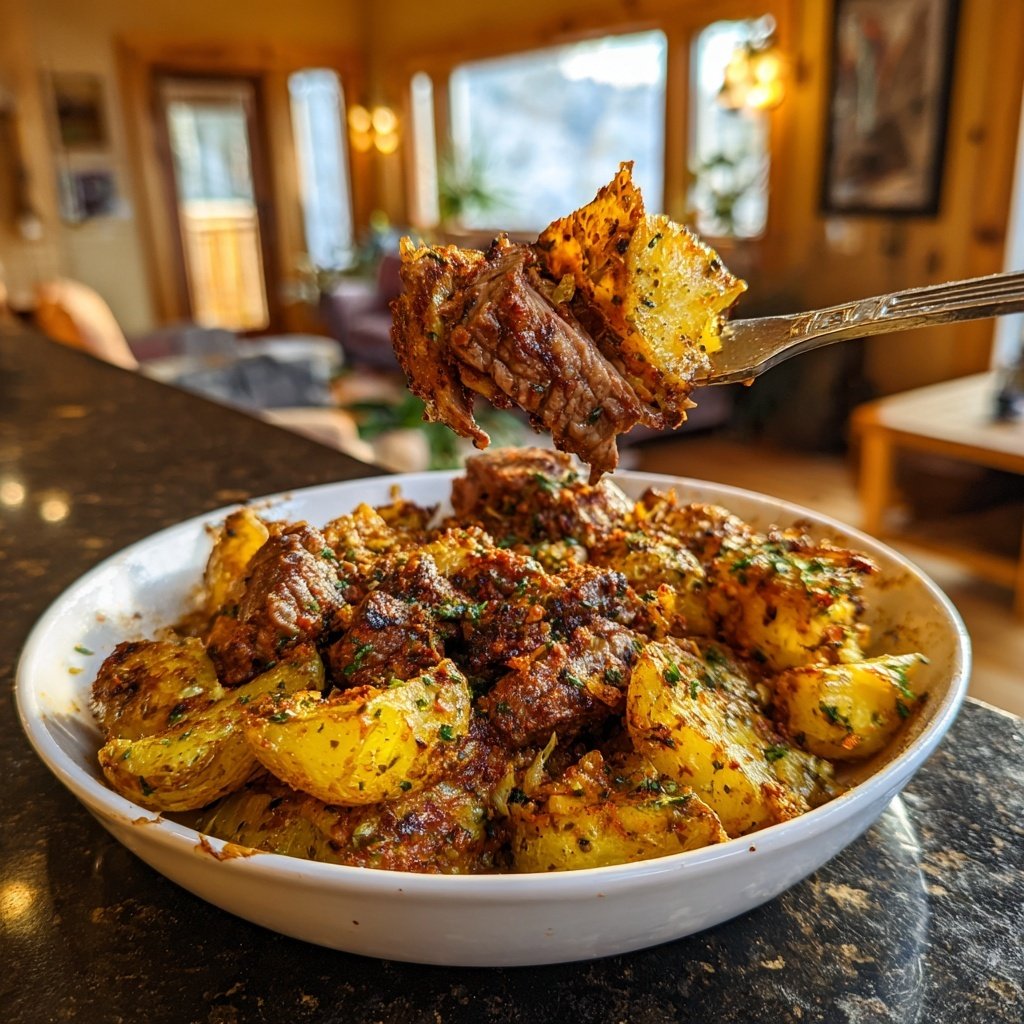 Smoky Steak Cajun Potatoes Spicy