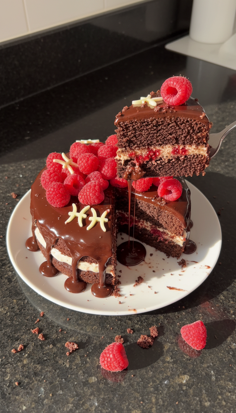 Pisces Chocolate Raspberry Cake