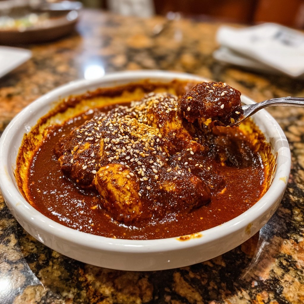 Mole Poblano Chicken Plate